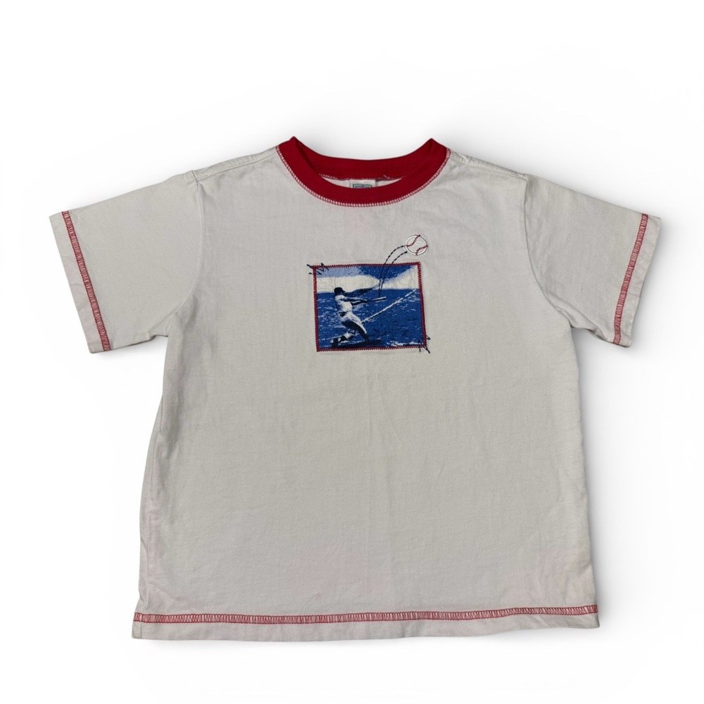Little Me VINTAGE Kids Baseball Tee